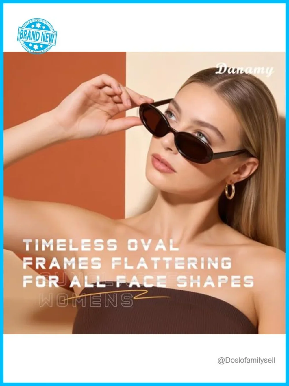 Retro Oval Sunglasses for Women Men Fashion Vintage Driving Shades UV400